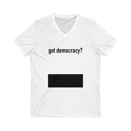 Unisex Jersey Short Sleeve V-Neck Tee