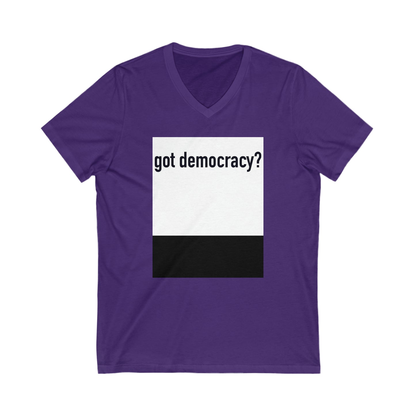 Unisex Jersey Short Sleeve V-Neck Tee