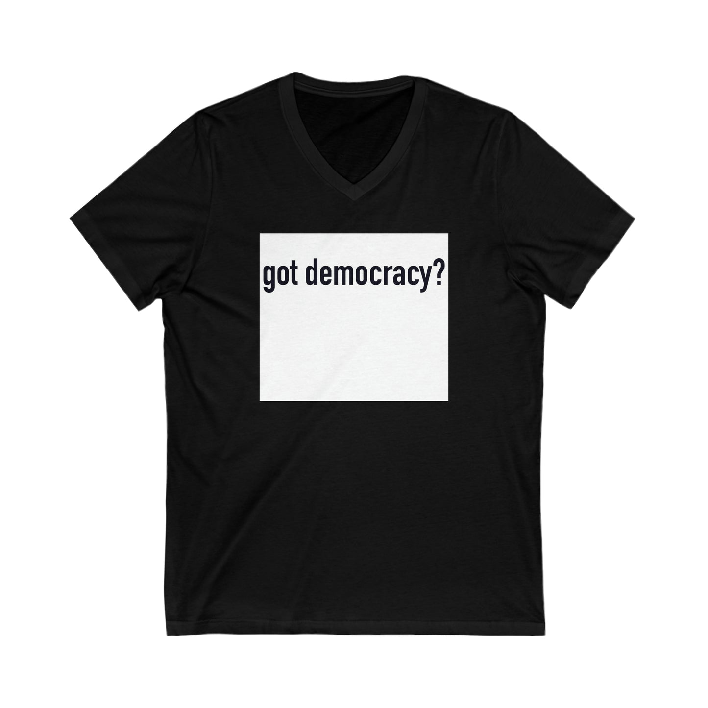 Unisex Jersey Short Sleeve V-Neck Tee