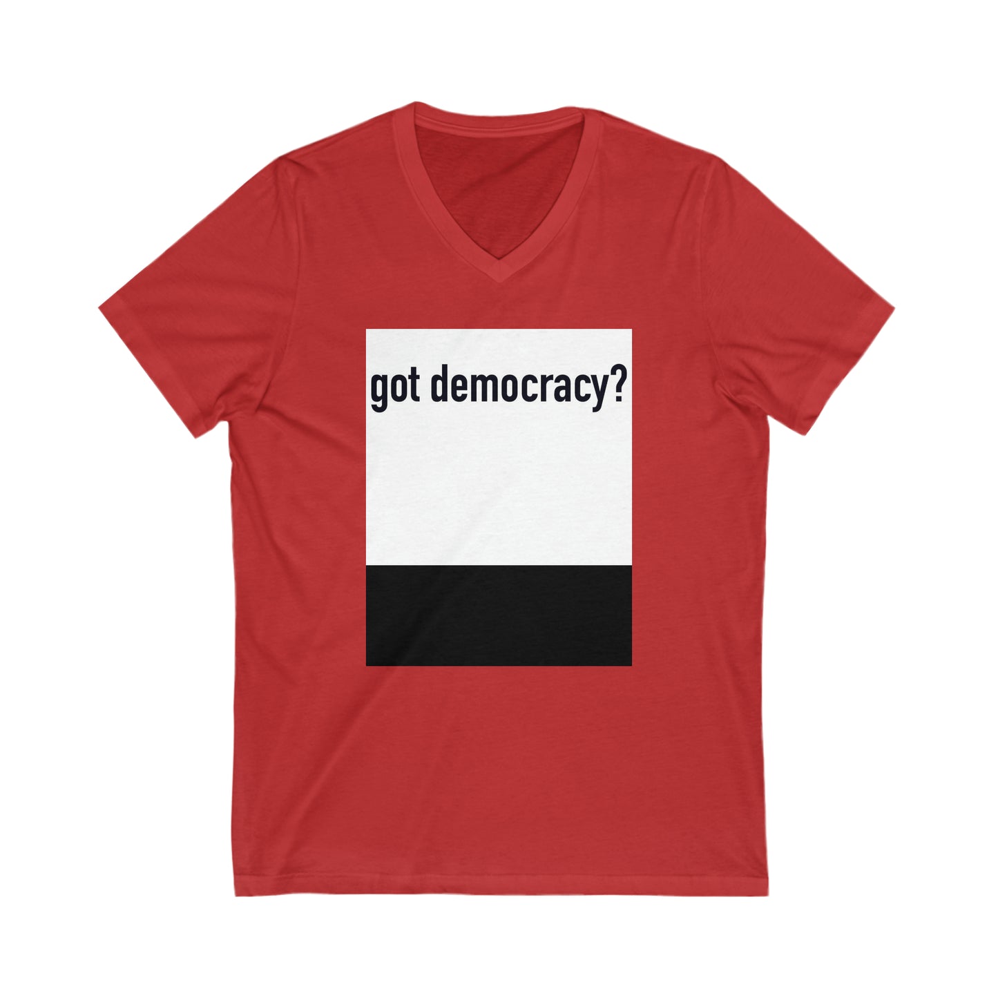 Unisex Jersey Short Sleeve V-Neck Tee