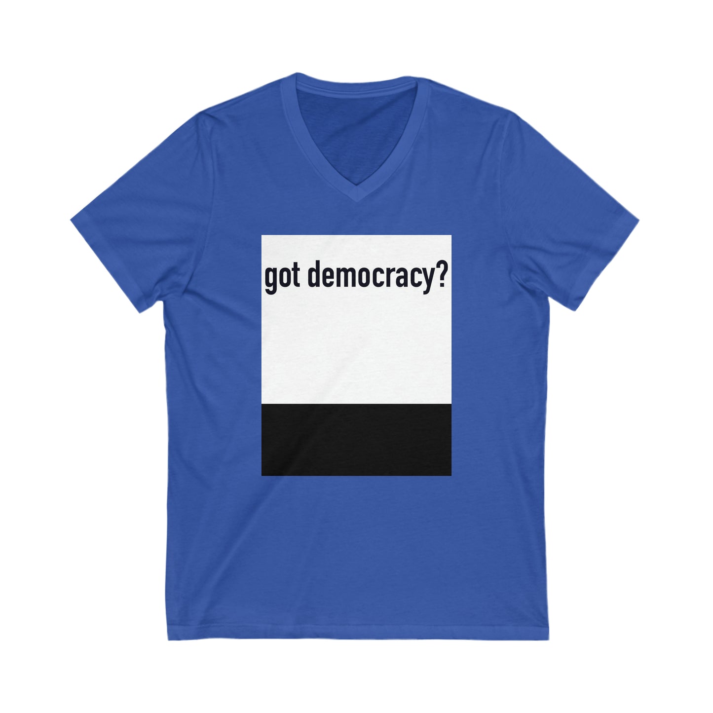 Unisex Jersey Short Sleeve V-Neck Tee