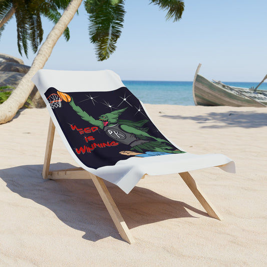 Beach Towel (Weed Is Winning)