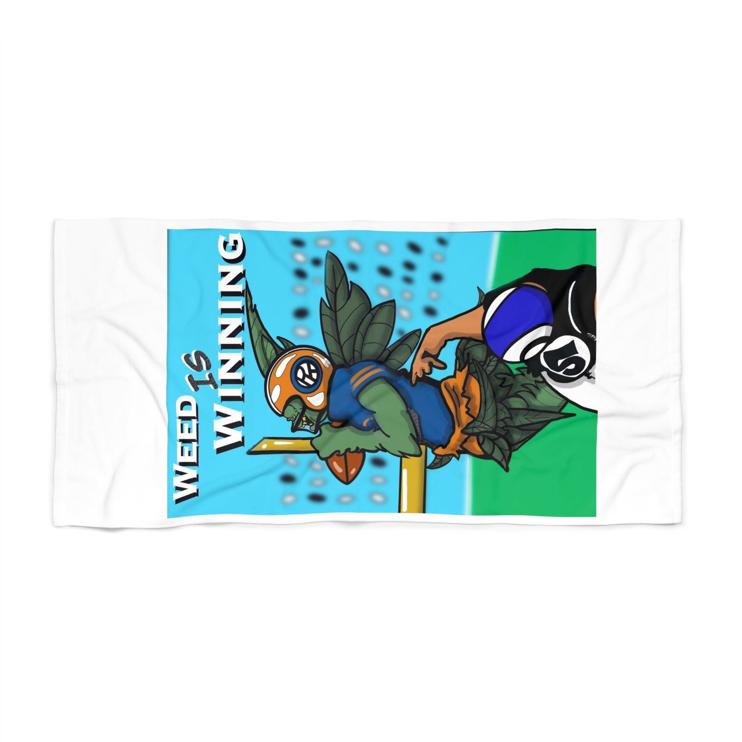 Beach Towel (Weed Is Winning)