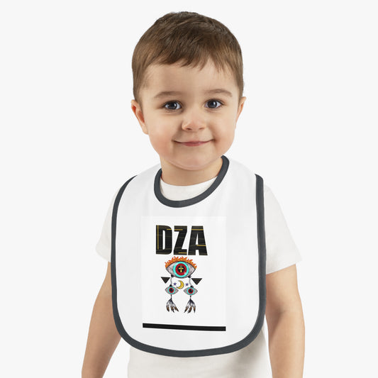 Baby Contrast Trim Jersey Bib