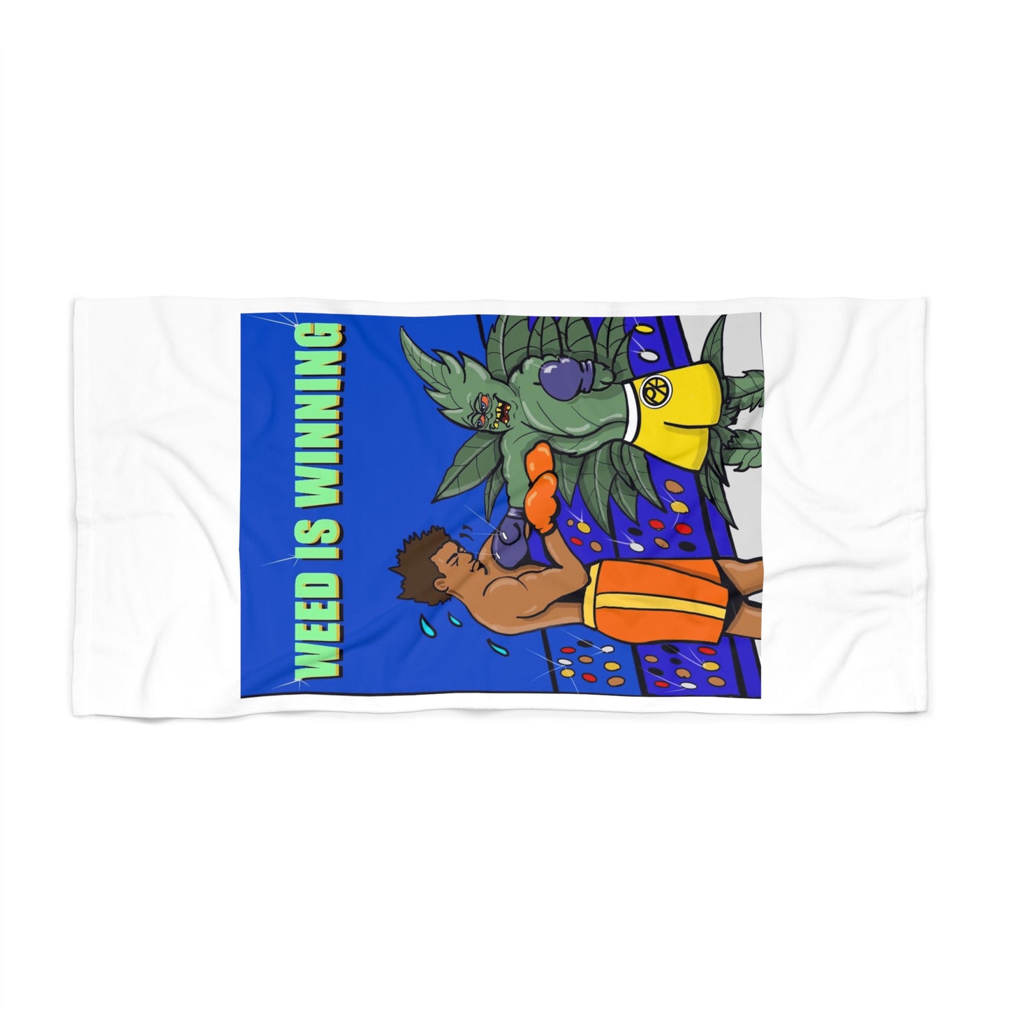 Beach Towel (Weed Is Winning)