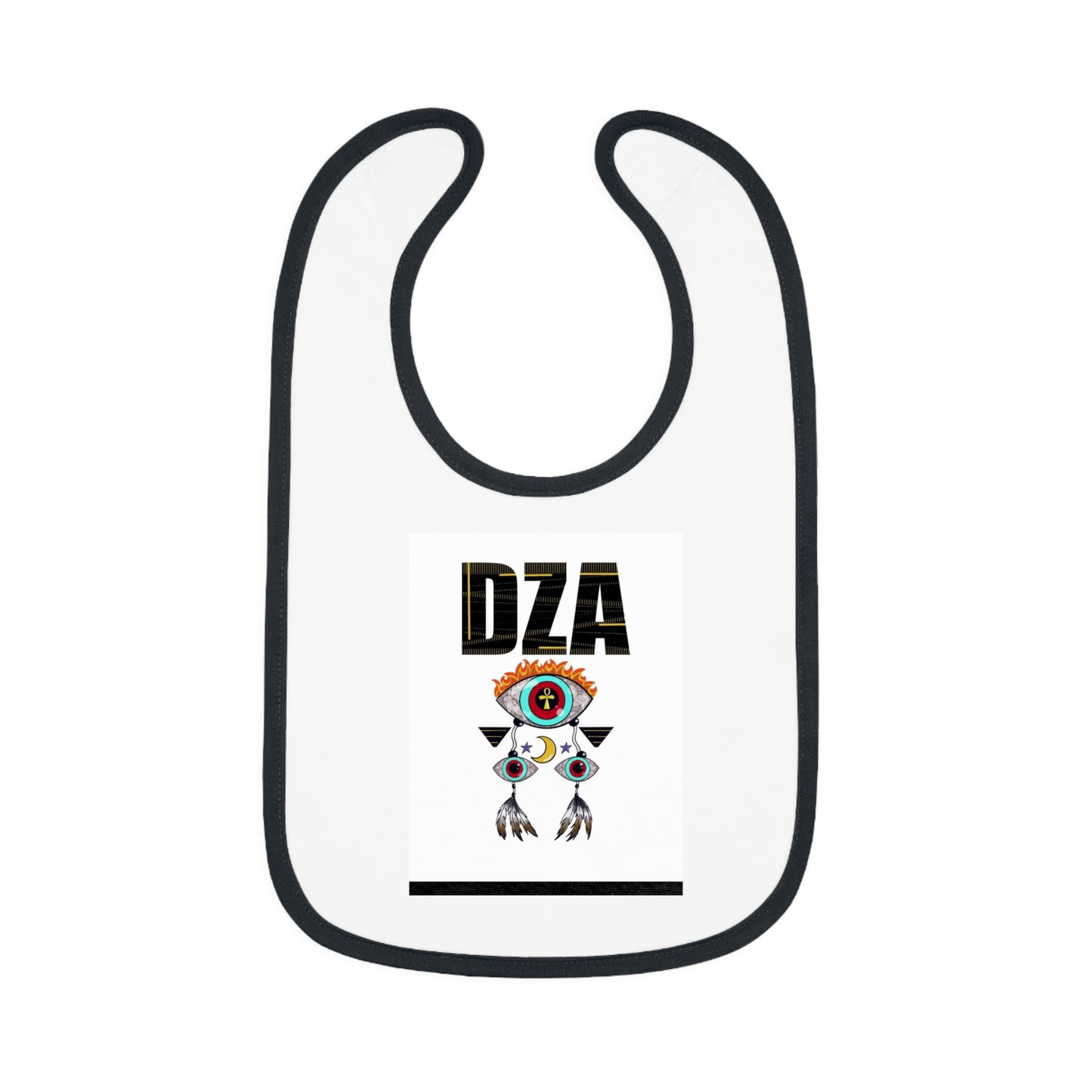 Baby Contrast Trim Jersey Bib