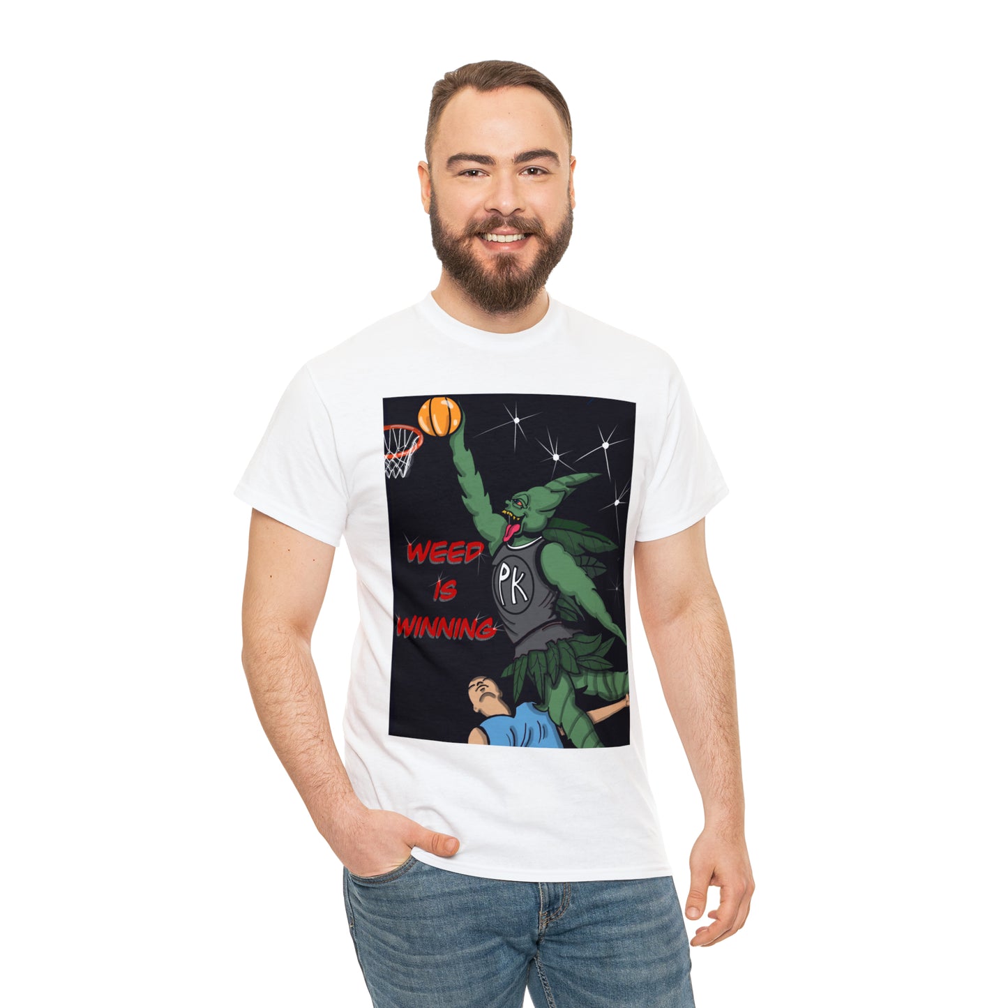Plug King Basketball Unisex Heavy Cotton T-Shirt