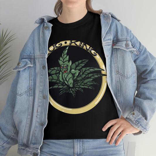 BLACK Plug King Unisex Heavy Cotton T-Shirt