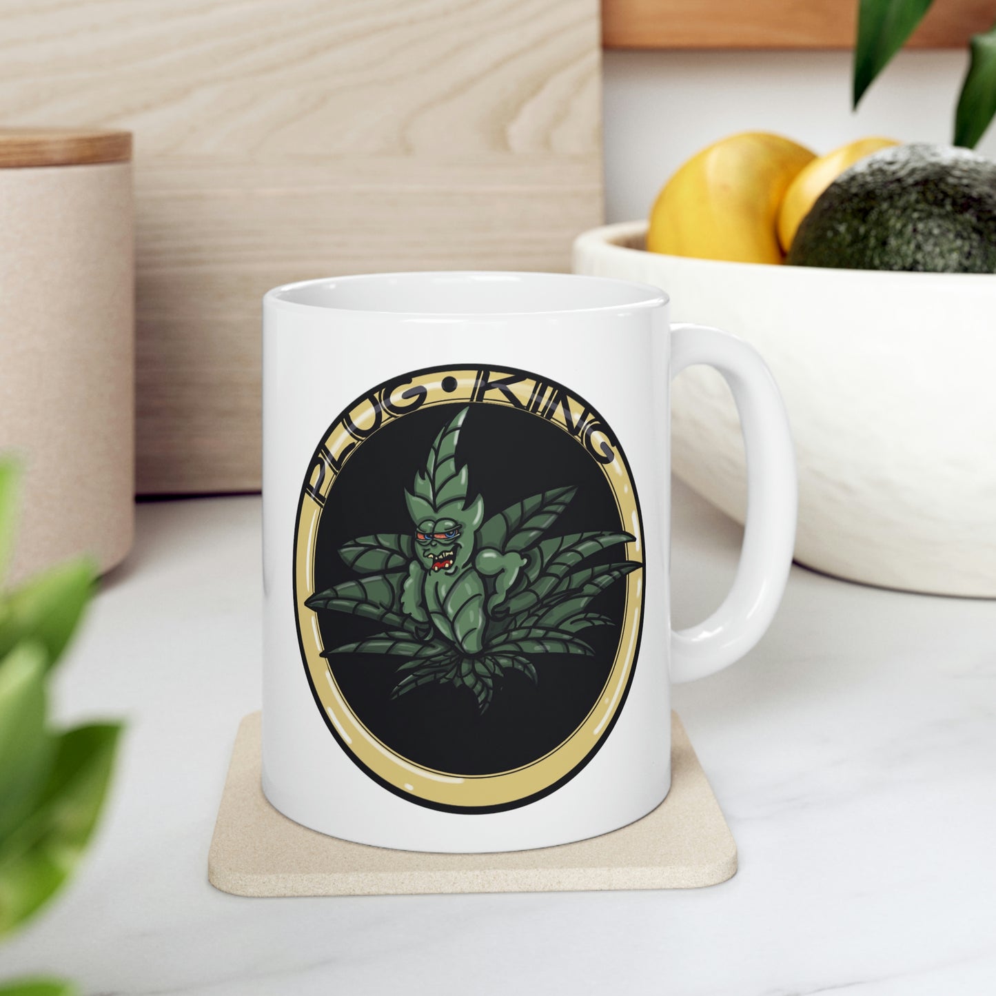 Plug King Ceramic Mug 11oz