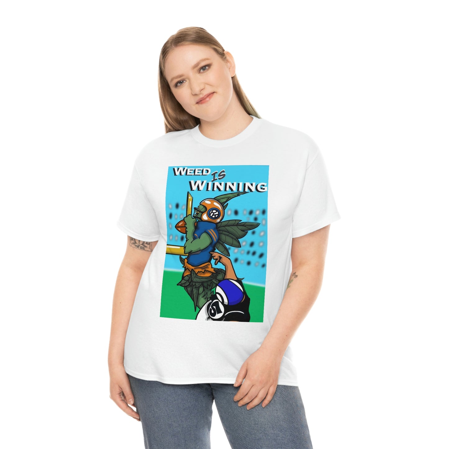 Plug King Football Unisex Heavy Cotton T-Shirt