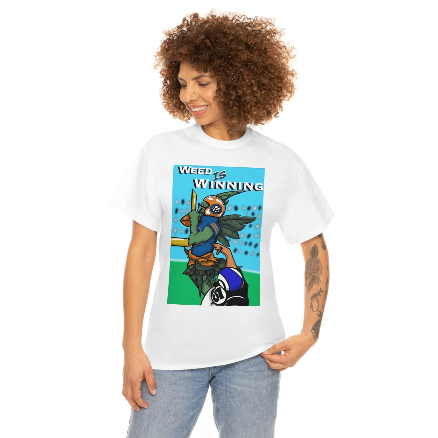 Plug King Football Unisex Heavy Cotton T-Shirt
