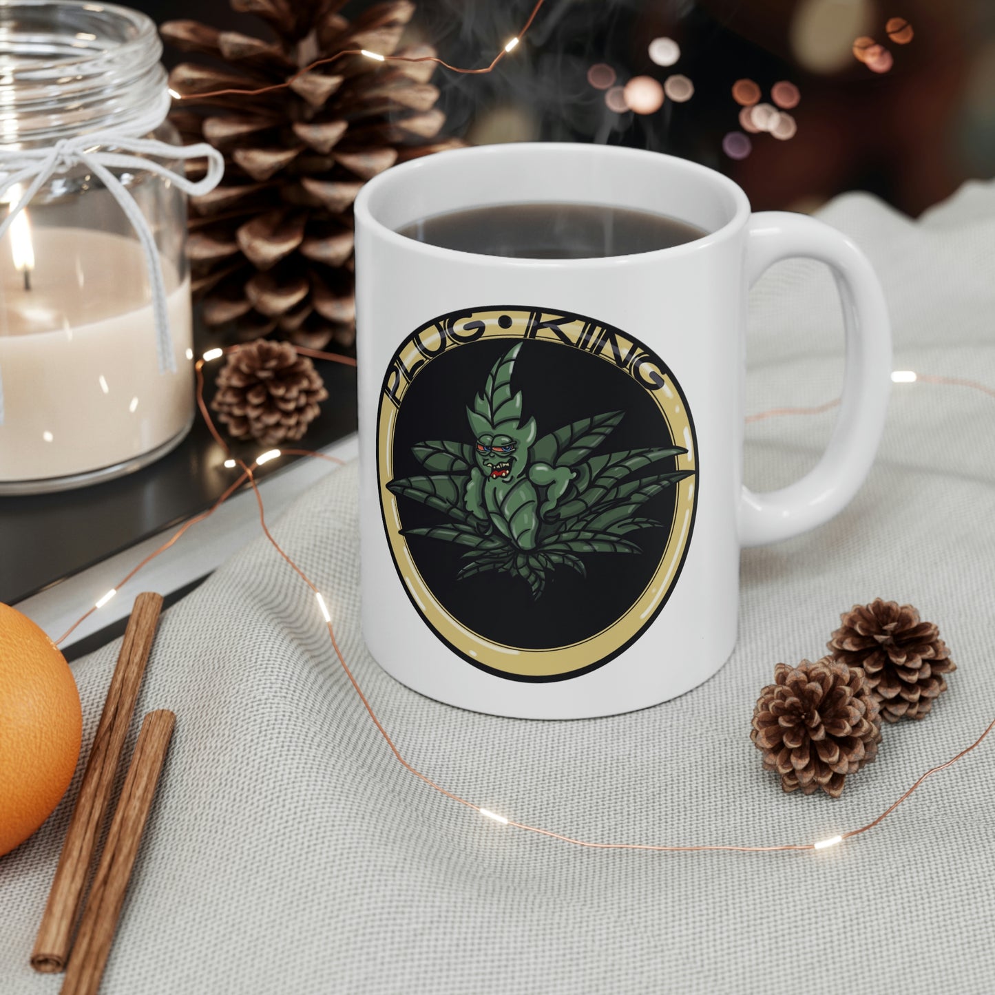 Plug King Ceramic Mug 11oz