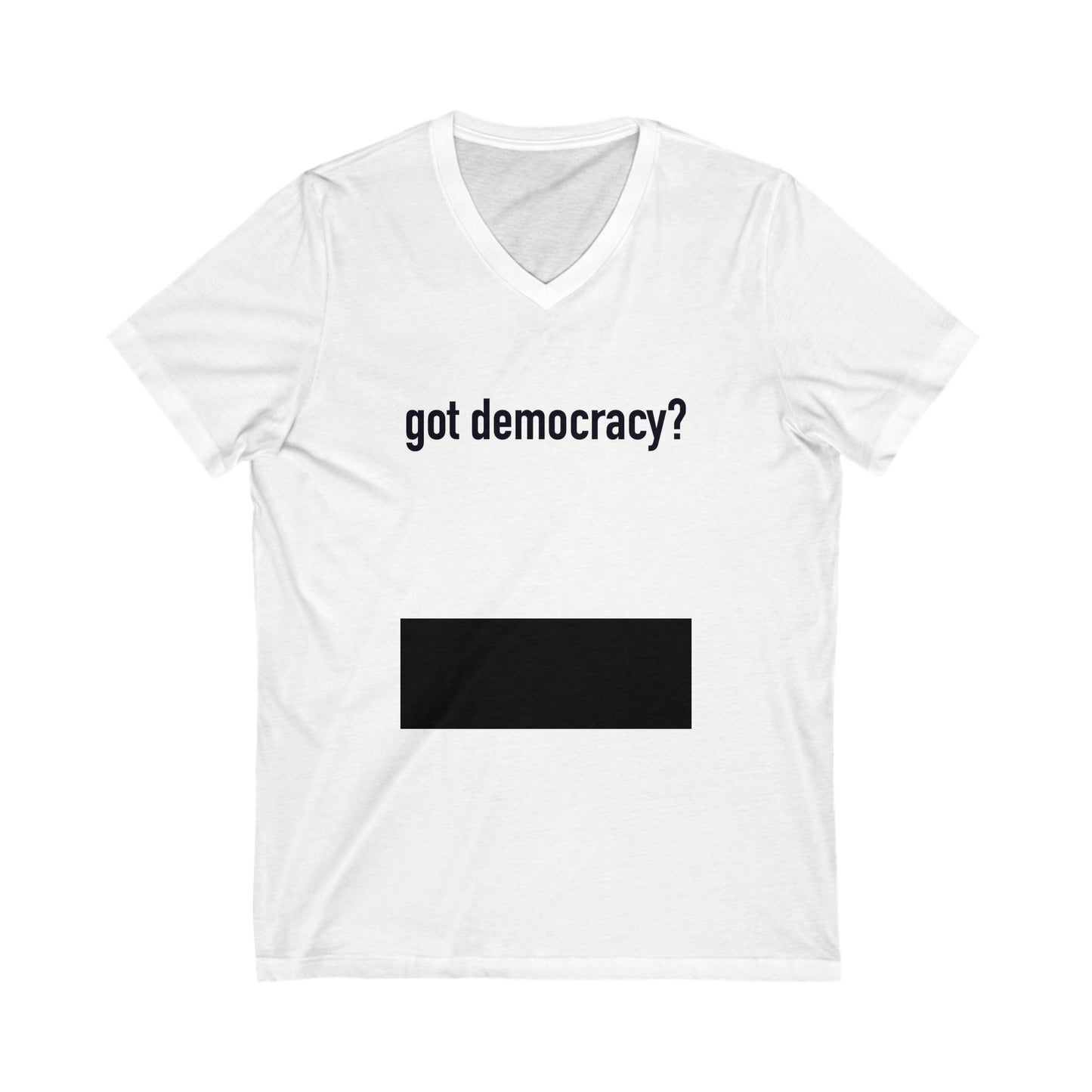 Unisex Jersey Short Sleeve V-Neck Tee