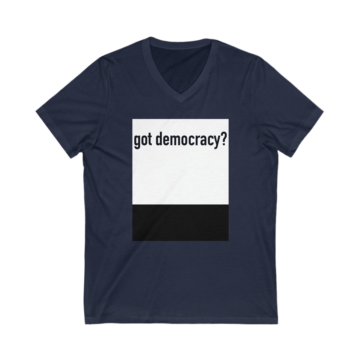 Unisex Jersey Short Sleeve V-Neck Tee