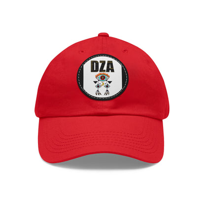 Dad Hat with Leather Patch (Round)