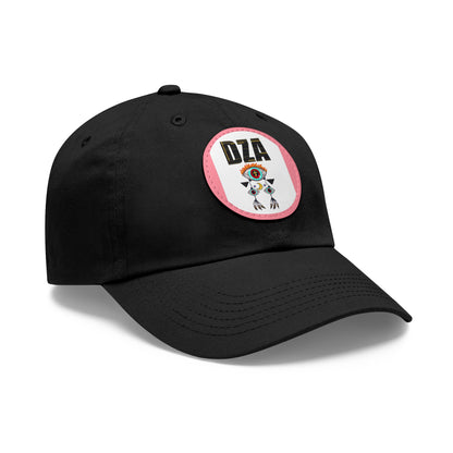 Dad Hat with Leather Patch (Round)
