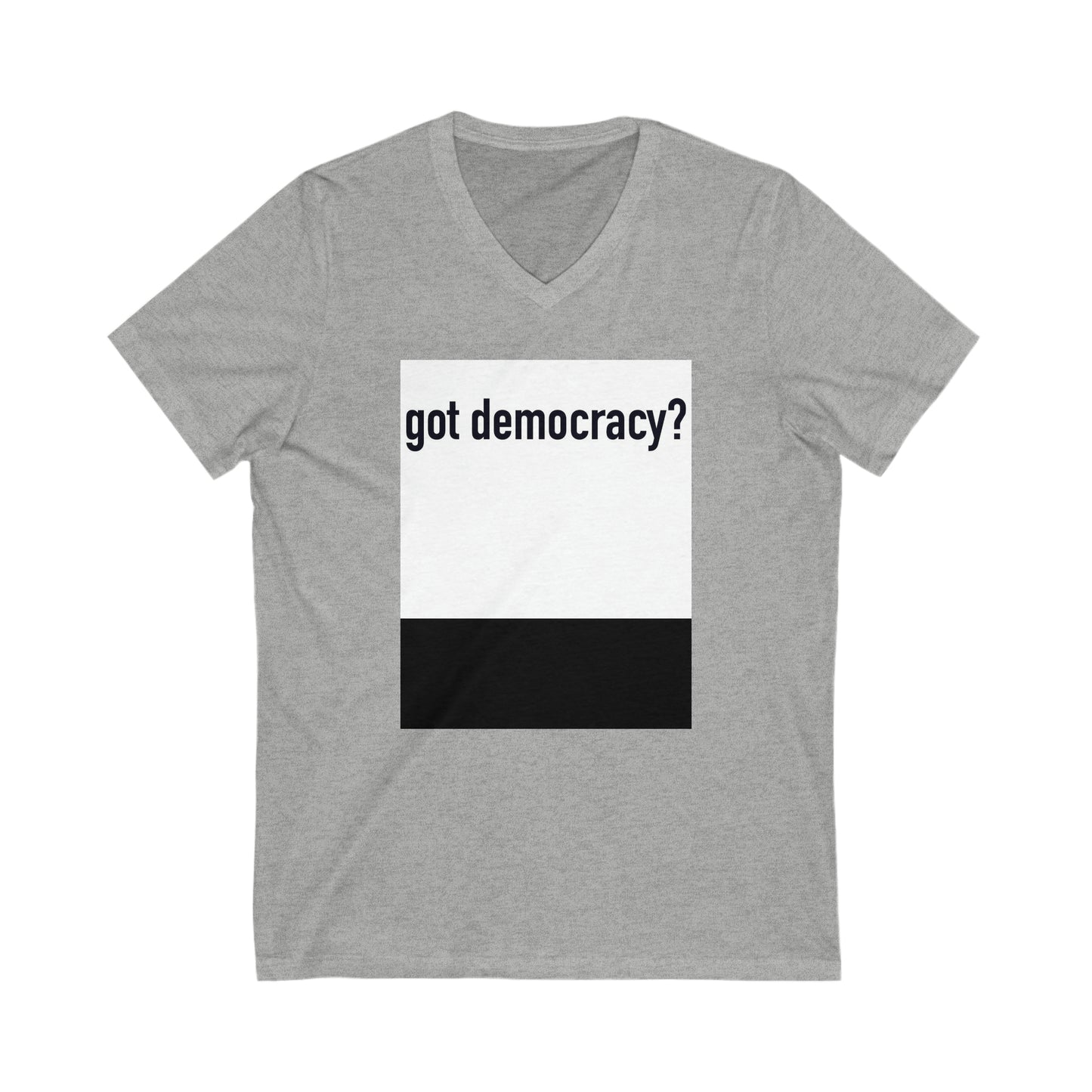 Unisex Jersey Short Sleeve V-Neck Tee