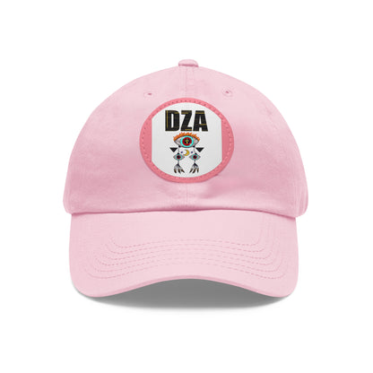 Dad Hat with Leather Patch (Round)