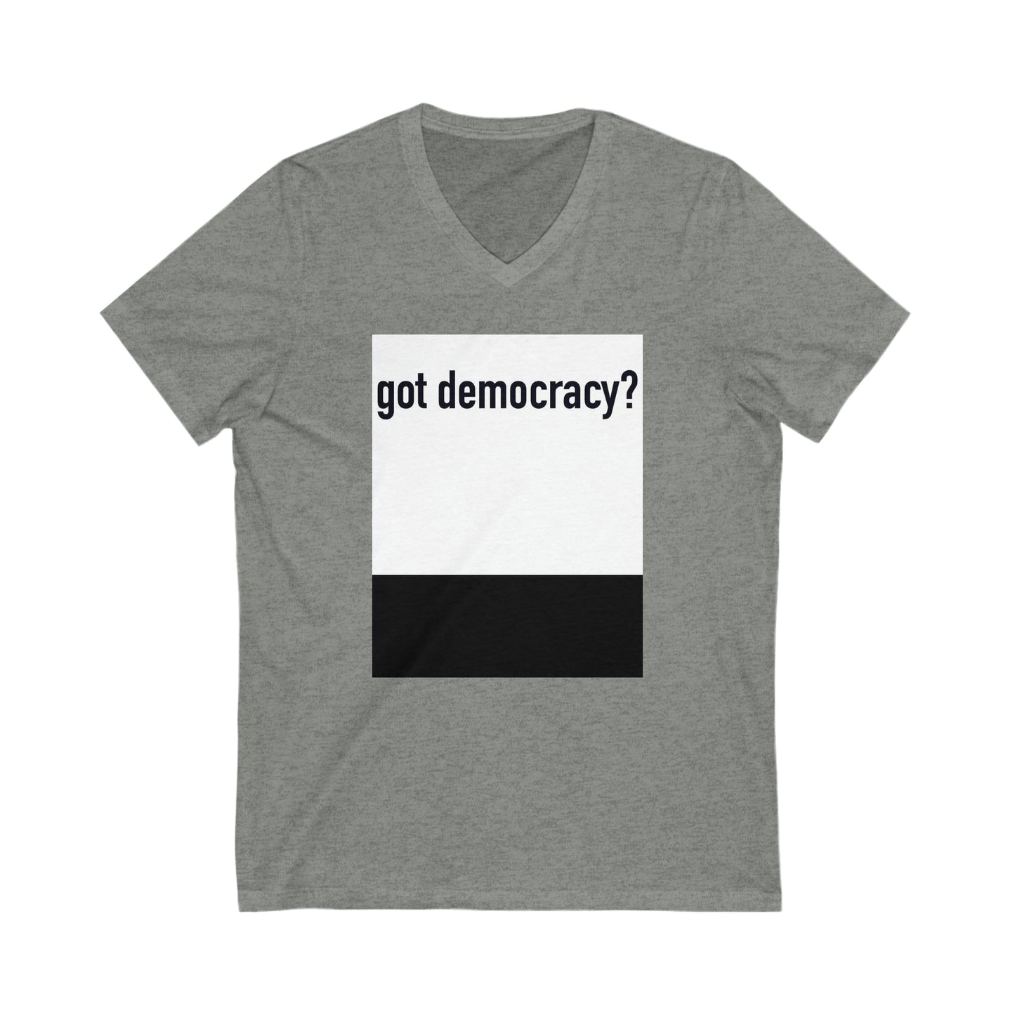 Unisex Jersey Short Sleeve V-Neck Tee