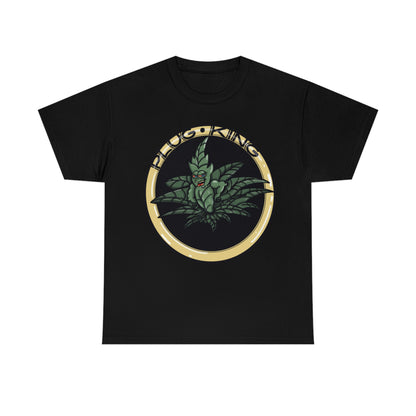 BLACK Plug King Unisex Heavy Cotton T-Shirt